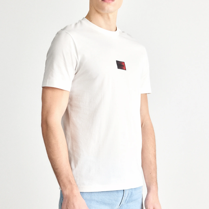 HUGO DANOTIE Basic T-Shirt - White Hugo Boss