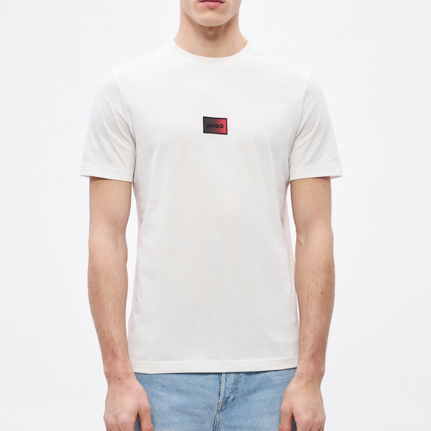 HUGO DANOTIE Basic T-Shirt - White Hugo Boss