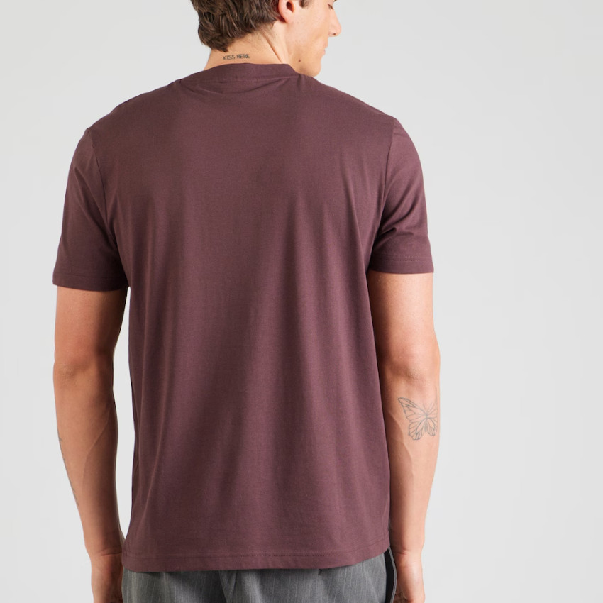 HUGO DANOTIE Basic T-Shirt - Maroon Hugo Boss