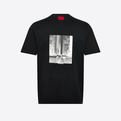 HUGO DEYSS Print T-Shirt - Black Hugo Boss