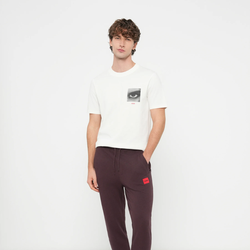 HUGO DEYSS EYE Print T-Shirt - White Hugo Boss