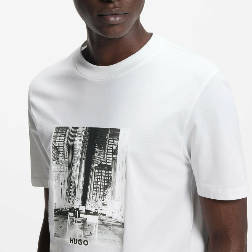 HUGO DEYSS Cityscape Print T-Shirt - White Hugo Boss
