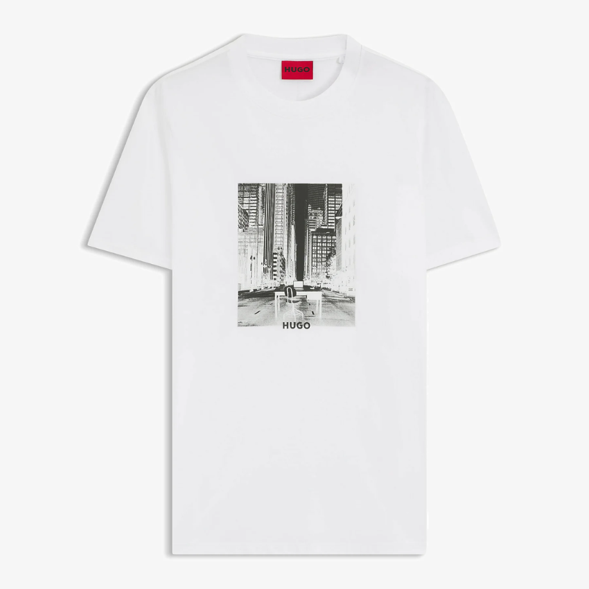 HUGO DEYSS Cityscape Print T-Shirt - White Hugo Boss