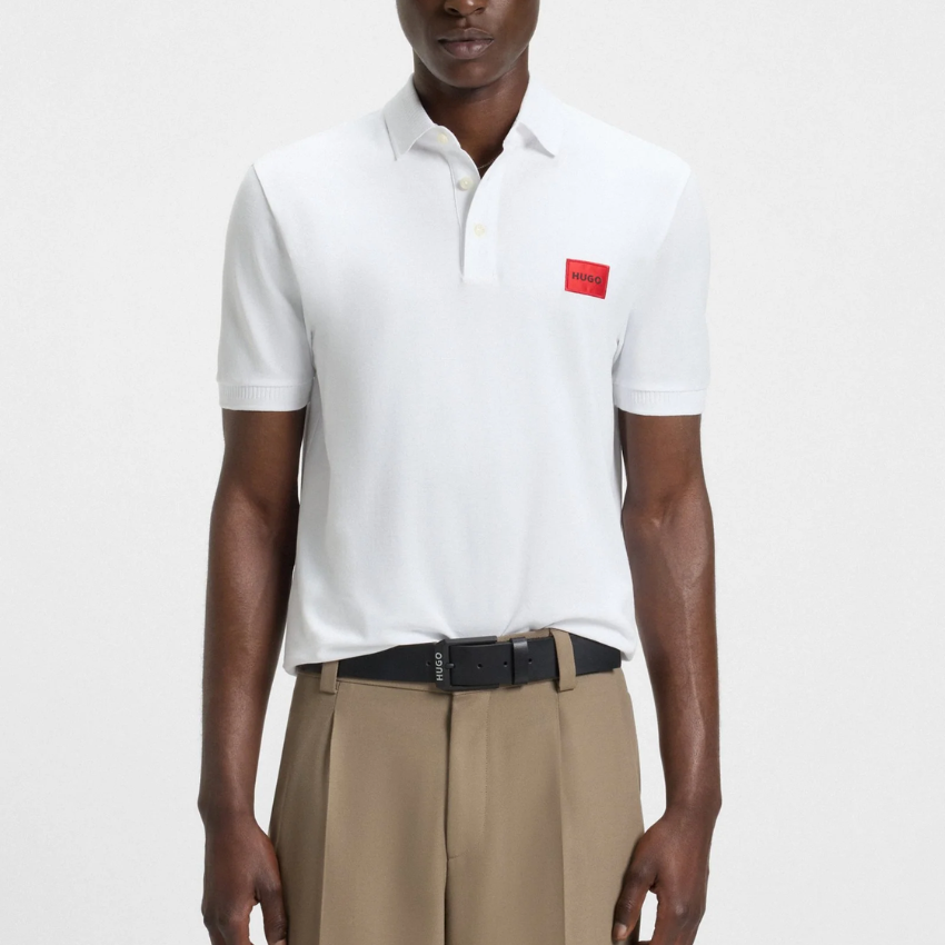 HUGO Dereso222 Polo Shirt – White Hugo Boss