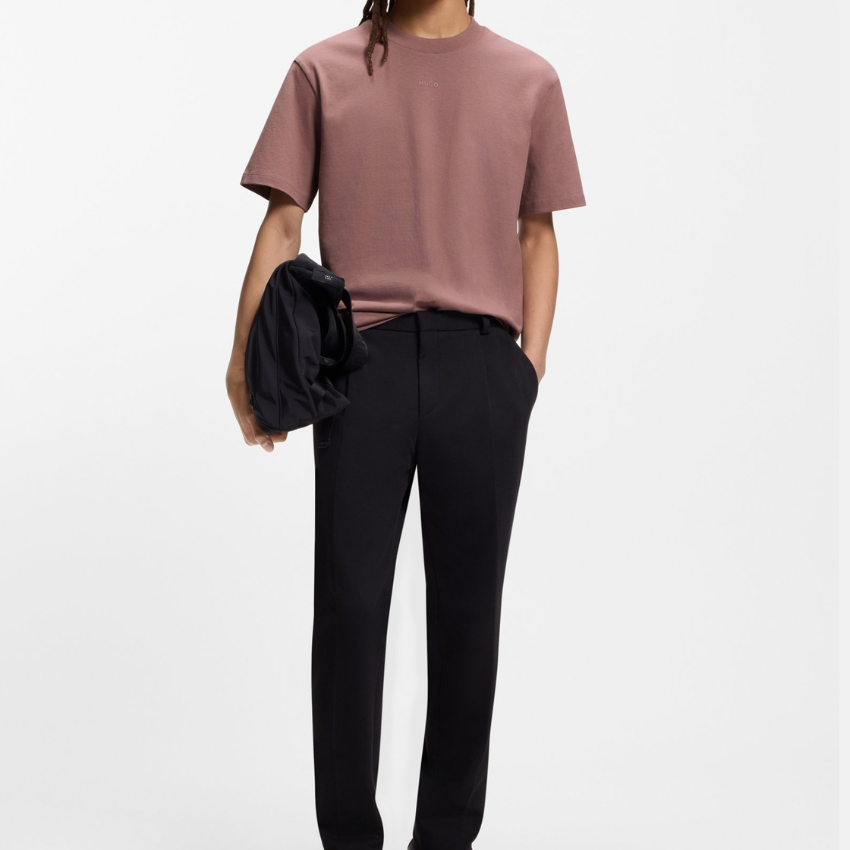 HUGO Men's Dapolino Relaxed-Fit T-Shirt - PINK Hugo Boss