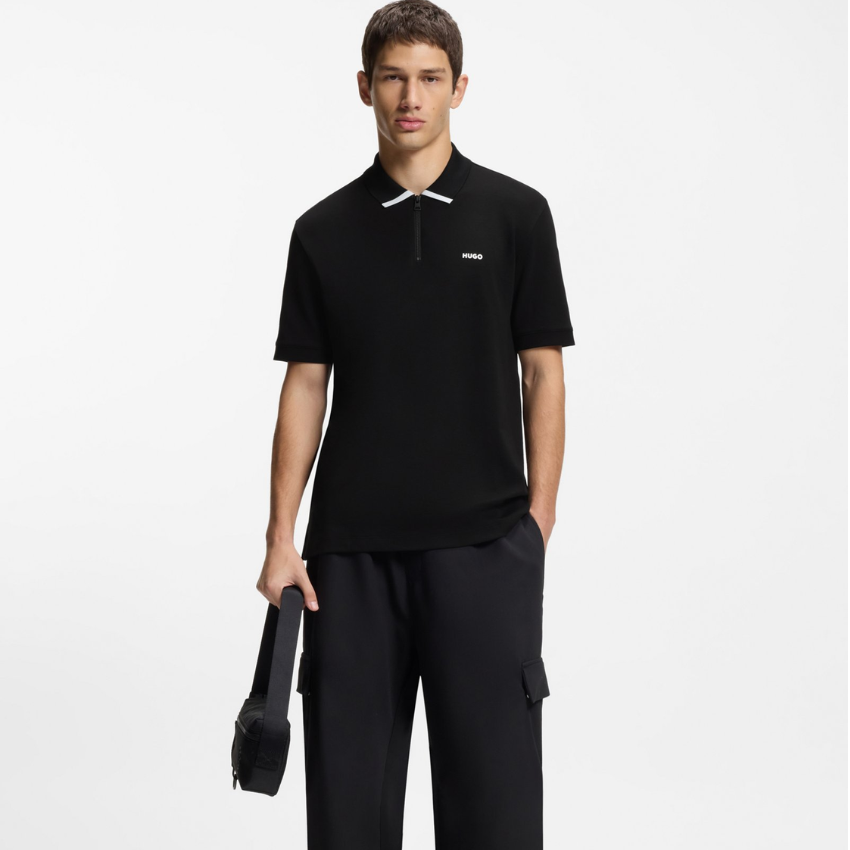 HUGO Men's Dalomino Cotton-Piqué Polo Shirt Hugo Boss
