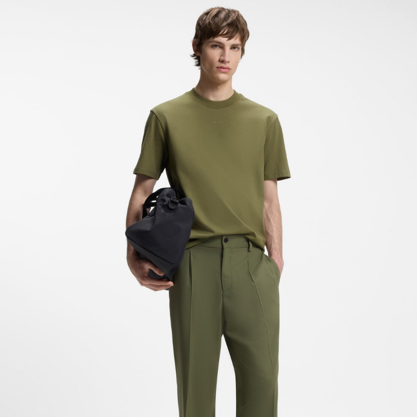 HUGO Men's Dapolino Relaxed-Fit T-Shirt - OLIVE GREEN Hugo Boss