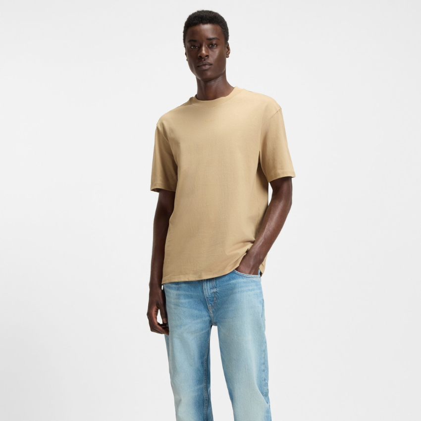 HUGO Men's Dapolino Relaxed-Fit T-Shirt - KHAKI Hugo Boss