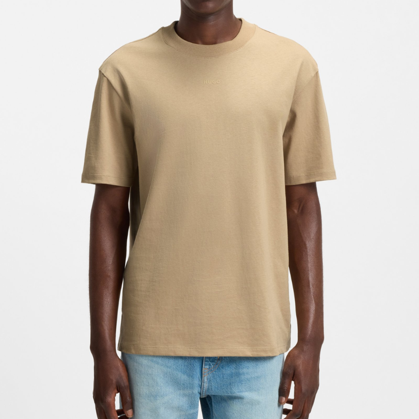 HUGO Men's Dapolino Relaxed-Fit T-Shirt - KHAKI Hugo Boss
