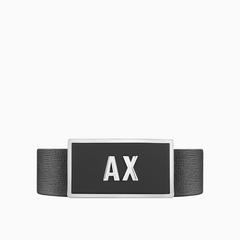 Armani Exchange Reversible Leather Belt with 2 Interchangeable Buckles Black/navy ARMANI EXCHANGE