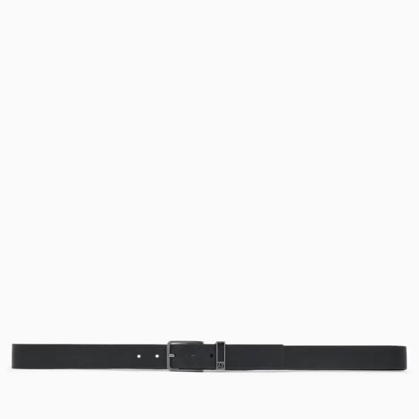 Armani Exchange Men's Black Leather Belt XM001695-AF17387 ARMANI EXCHANGE