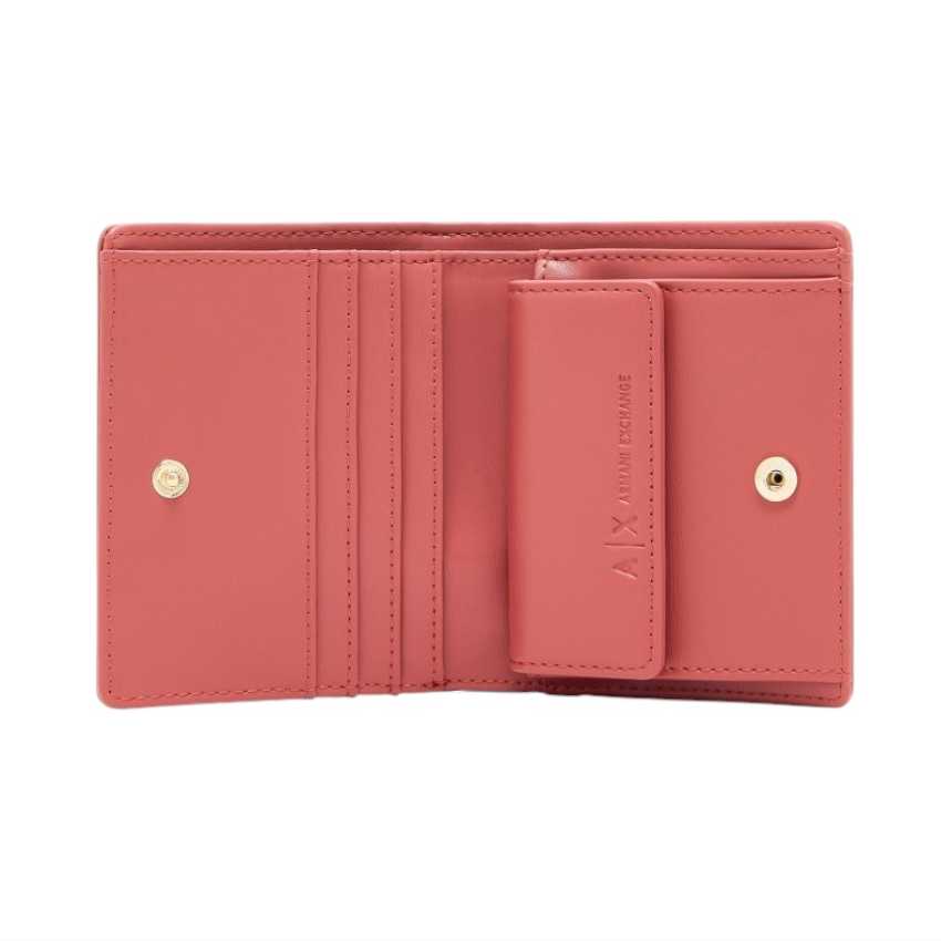 Armani Exchange Men's Hot Sauce Compact Wallet with Metal Logo ARMANI EXCHANGE