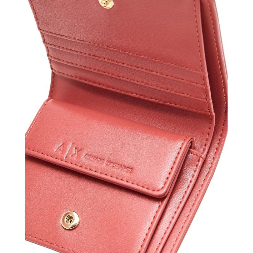 Armani Exchange Men's Hot Sauce Compact Wallet with Metal Logo ARMANI EXCHANGE