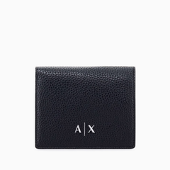Armani Exchange Men's Textured Snap Wallet – Black ARMANI EXCHANGE