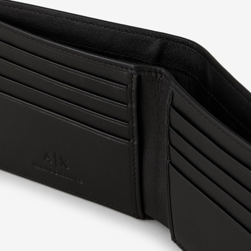 Armani Exchange Men's Black Bi-Fold Wallet ARMANI EXCHANGE