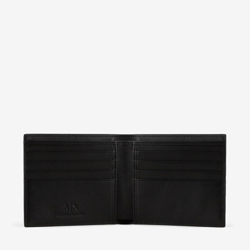 Armani Exchange Men's Black Bi-Fold Wallet ARMANI EXCHANGE