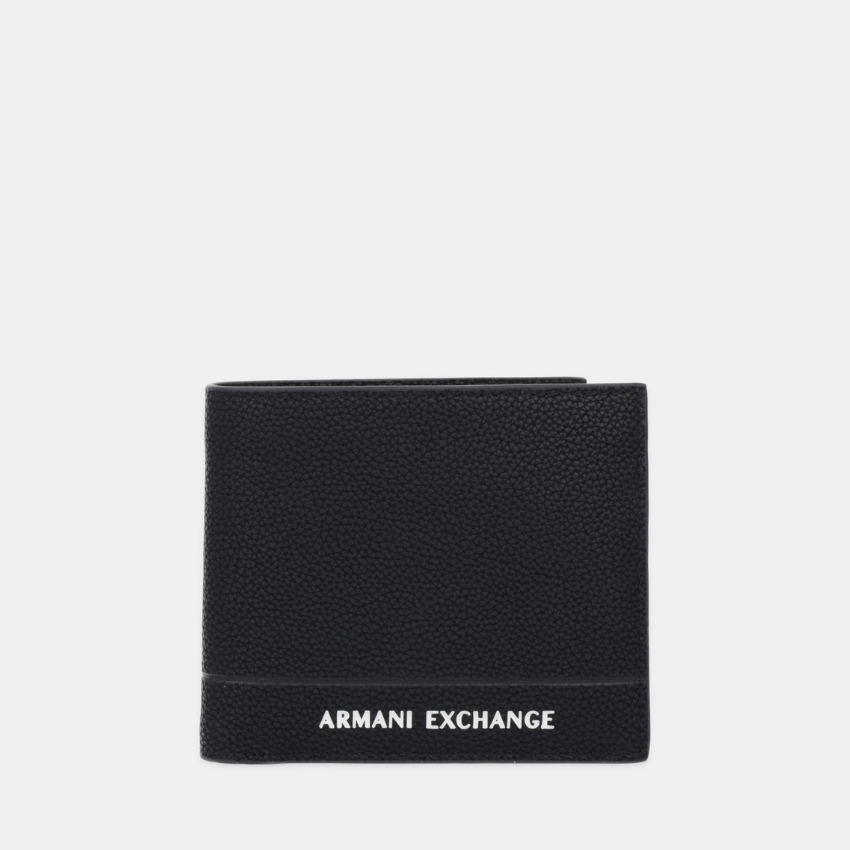 Armani Exchange Men's Black Leather Wallet ARMANI EXCHANGE