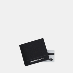 Armani Exchange Men's Black Leather Wallet ARMANI EXCHANGE