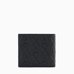 Armani Exchange Men's Embossed Bi-Fold Wallet with Card Slots ARMANI EXCHANGE