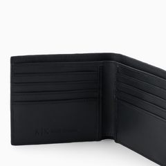 Armani Exchange Men's Embossed Bi-Fold Wallet with Card Slots ARMANI EXCHANGE