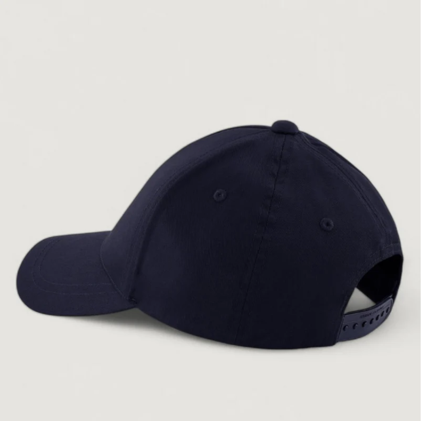 Armani Exchange Men's Deep Navy Cotton Twill Baseball Cap ARMANI EXCHANGE