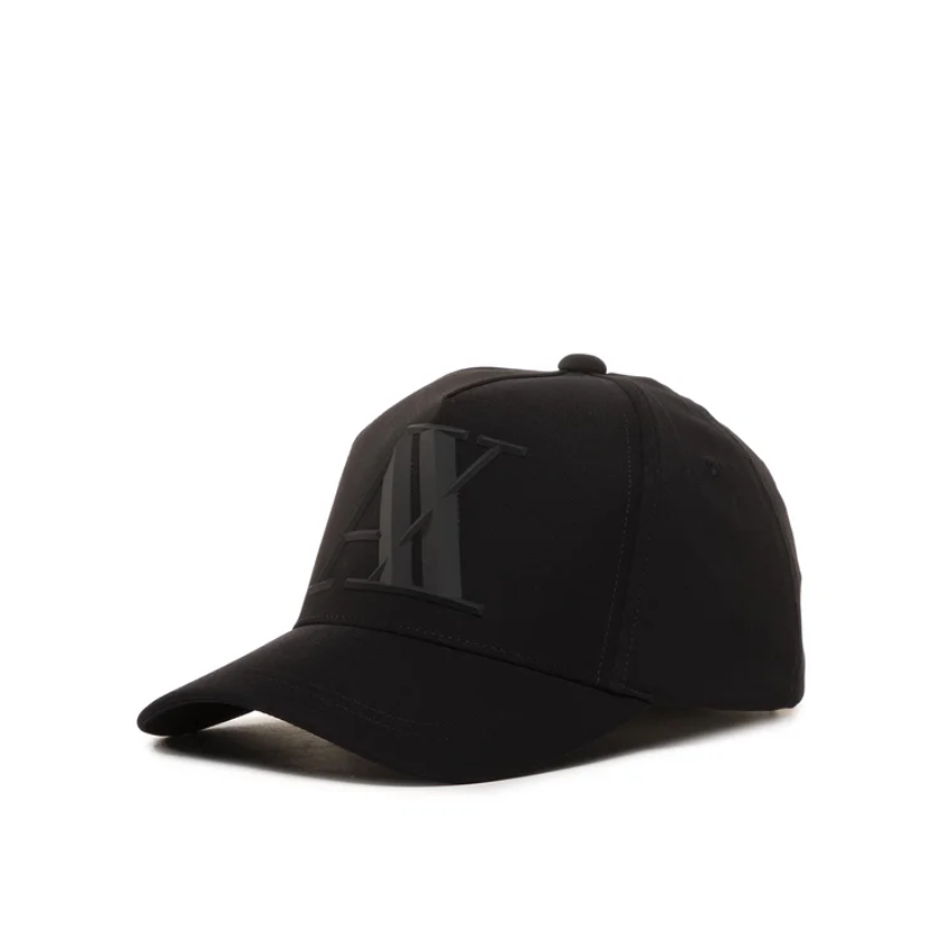 Armani Exchange Men's Black Stretch Baseball Cap ARMANI EXCHANGE