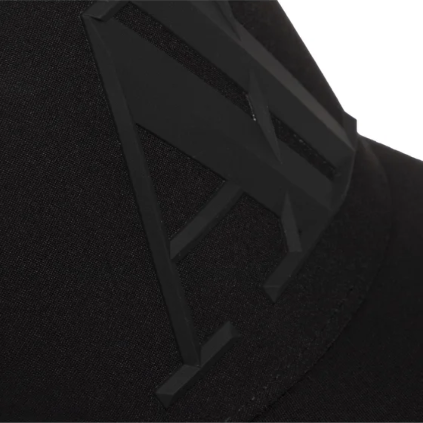 Armani Exchange Men's Black Stretch Baseball Cap ARMANI EXCHANGE