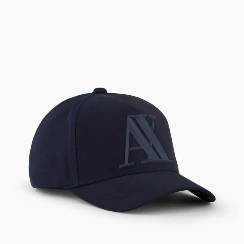 Armani Exchange Men's Navy Blue Stretch Baseball Cap ARMANI EXCHANGE