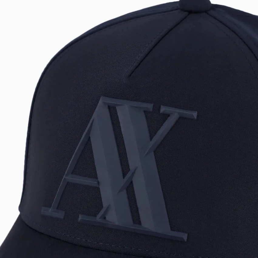 Armani Exchange Men's Navy Blue Stretch Baseball Cap ARMANI EXCHANGE