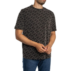 Armani Exchange Men's Logo Pattern Cotton T-Shirt – Black ARMANI EXCHANGE