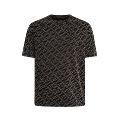 Armani Exchange Men's Logo Pattern Cotton T-Shirt – Black ARMANI EXCHANGE