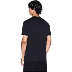 Armani Exchange Men's Cotton T-Shirt – Black Diagonal Gold ARMANI EXCHANGE