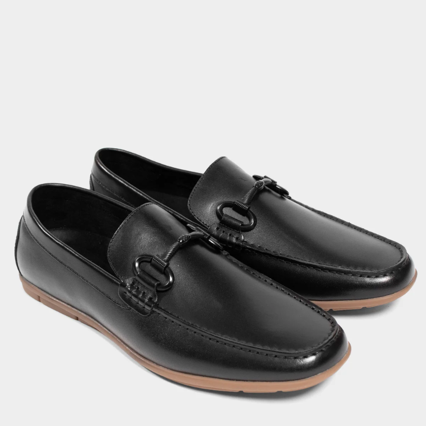 Kenneth Cole Barret Bit Leather Driver Loafers – Black Kenneth Cole