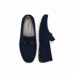 Kenneth Cole Men Shoes-LOAFER THEME BIT DRIVER LOAFER NAVY Kenneth Cole