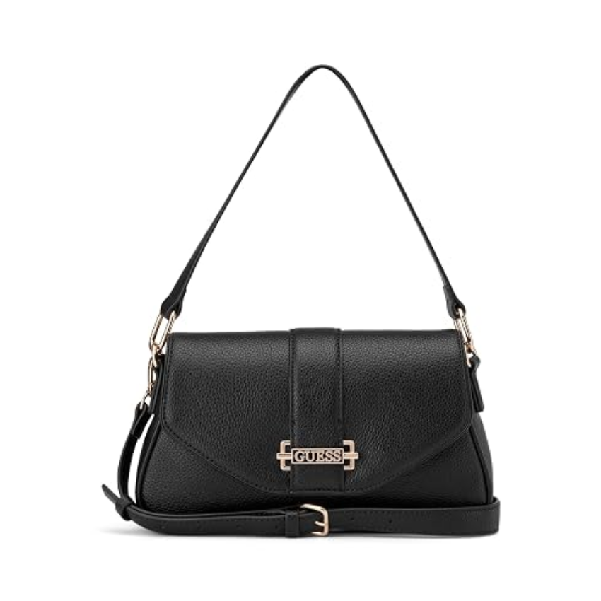 GUESS ERIKA FLAP CROSSBODY BROWN Guess