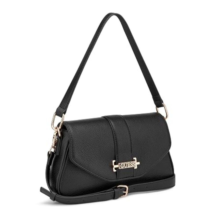 GUESS ERIKA FLAP CROSSBODY BROWN Guess