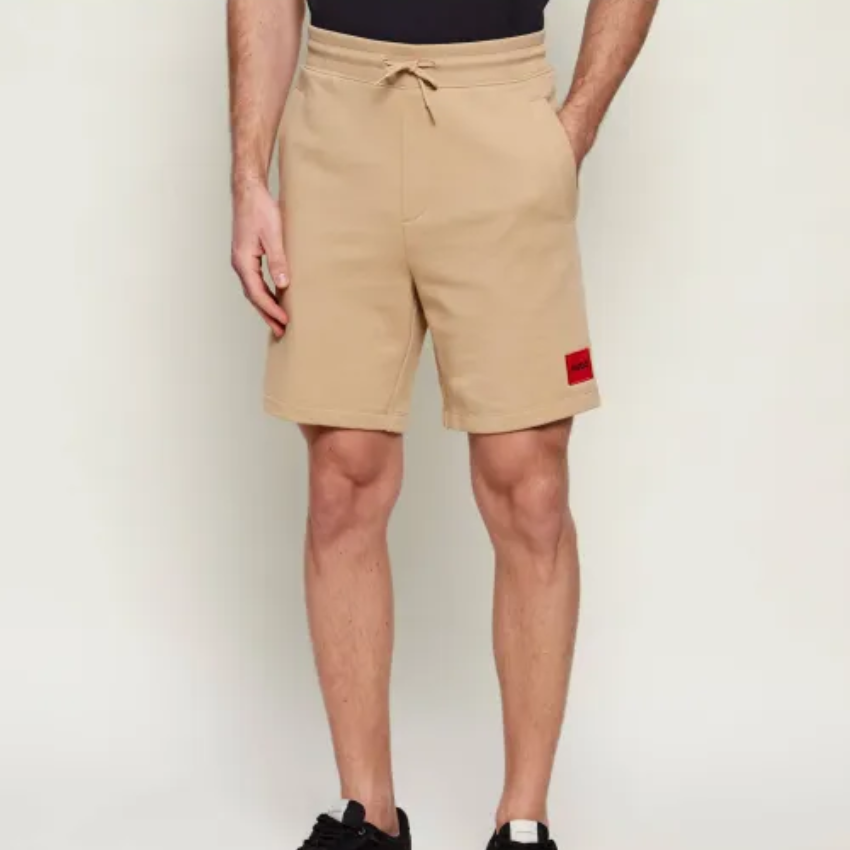 HUGO Diz222 Beige Regular Fit Shorts Hugo Boss