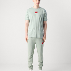 HUGO Diragolino 212 Cotton T-Shirt | Light/Pastel Green Hugo Boss