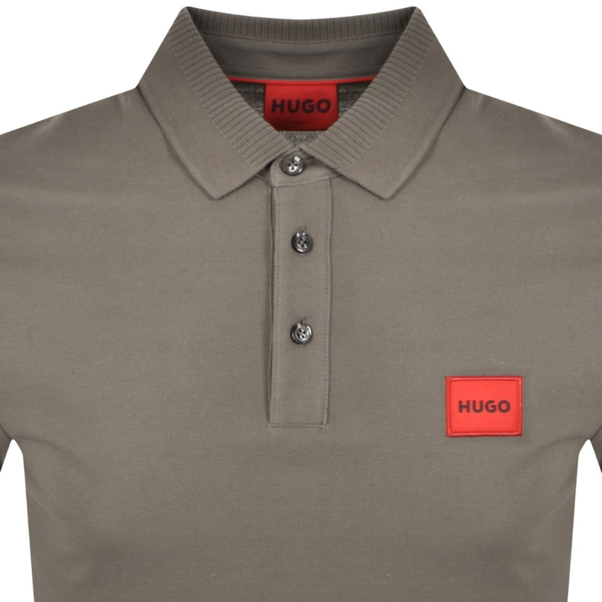 HUGO Dereso222 Slim-Fit Cotton Polo Shirt  | Medium Grey Hugo Boss