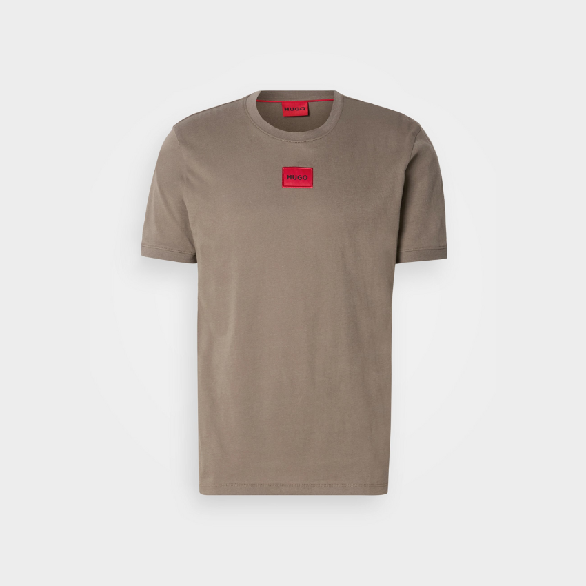 HUGO Diragolino 212 Cotton T-Shirt |  Medium gray