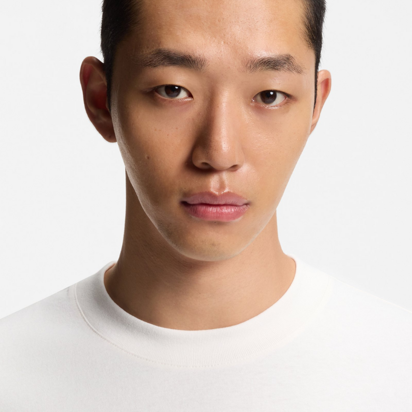 HUGO Dapolino  Relaxed-Fit Cotton T-Shirt with Logo Print | Natural Hugo Boss