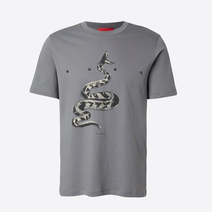 HUGO Discorb T-Shirt for Men Grey Hugo Boss