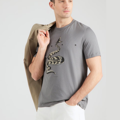 HUGO Discorb T-Shirt for Men Grey Hugo Boss