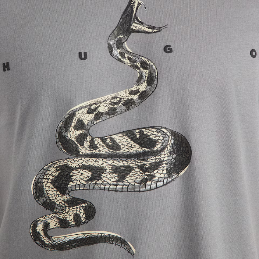HUGO Discorb T-Shirt for Men Grey Hugo Boss