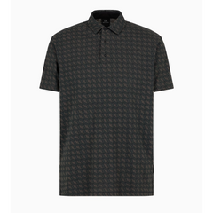 Armani Exchange Black Geometric  POLO