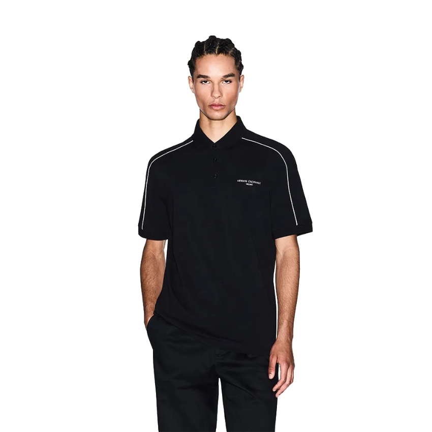 Armani Exchange Polo Shirt - BLACK ARMANI EXCHANGE