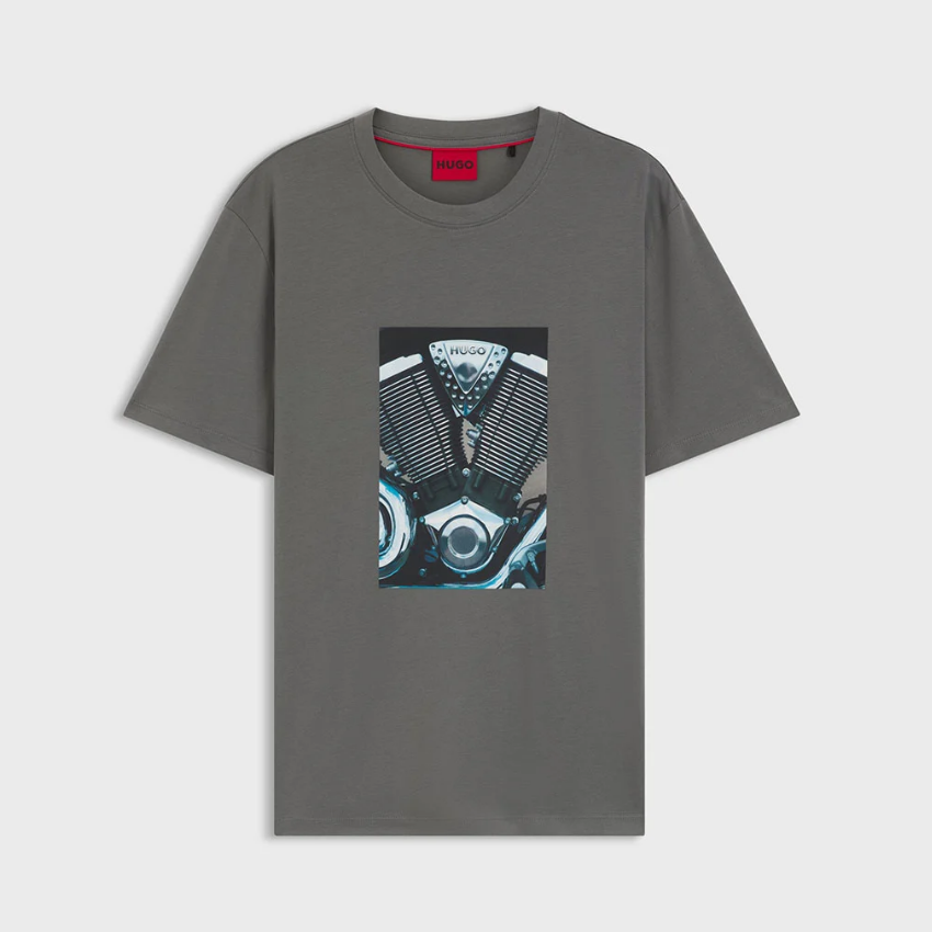 HUGO Dostino T-Shirt Grey Hugo Boss
