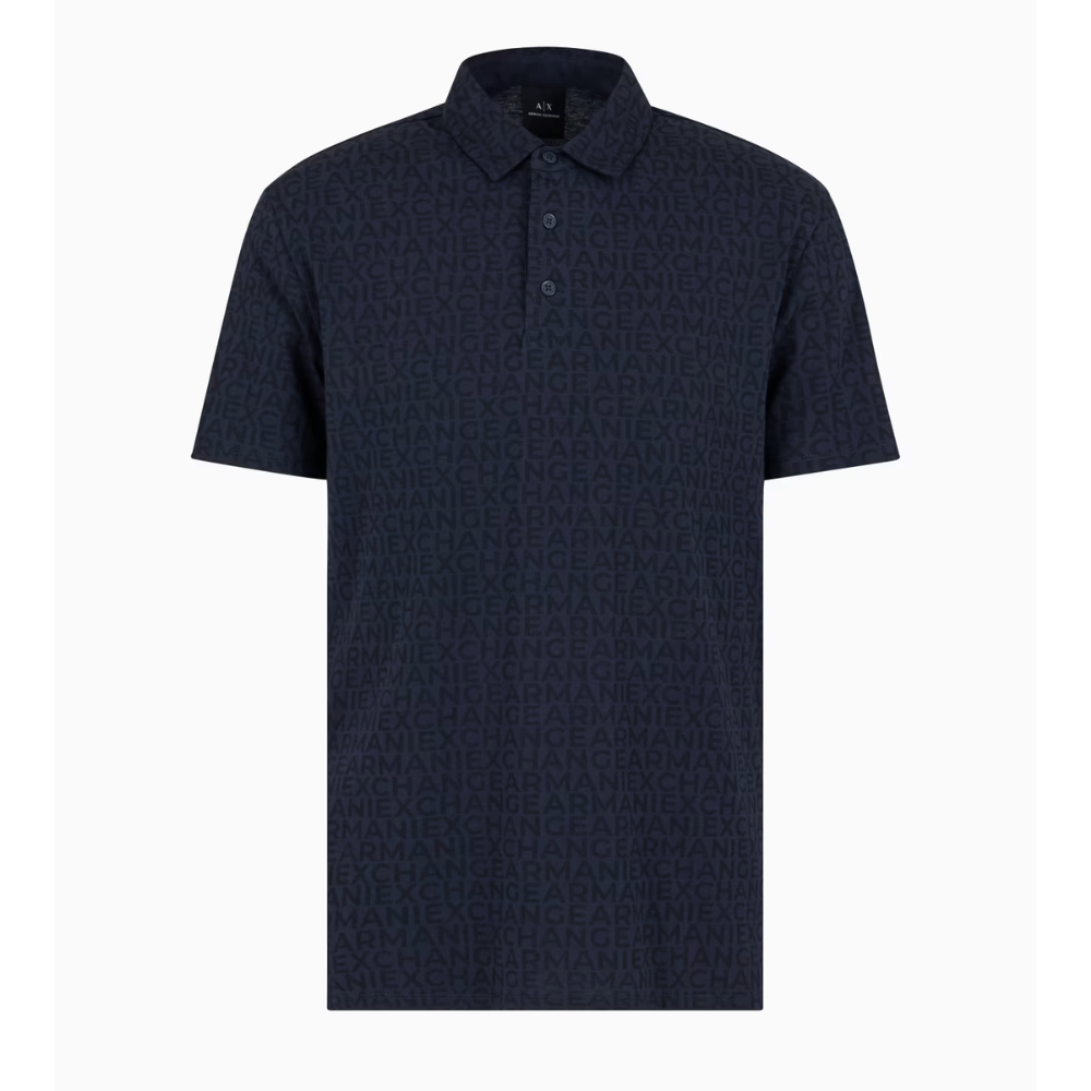 Armani Exchange Navy Lettering POLO