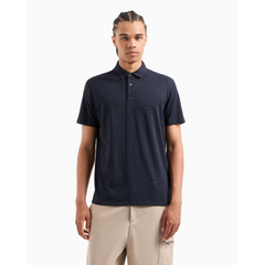 Armani Exchange Navy Lettering POLO