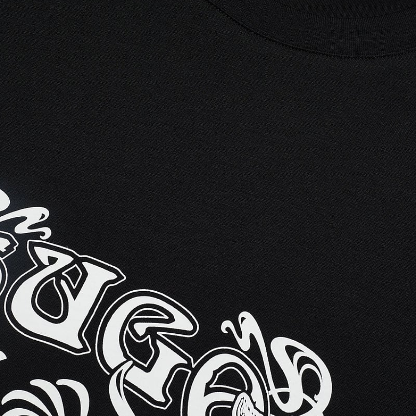 HUGO Diwom Short-Sleeved Cotton T-Shirt | Black Hugo Boss